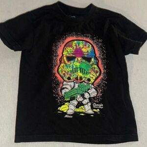 Kids Size Small Express Black Short Sleeve Graphic Tees.